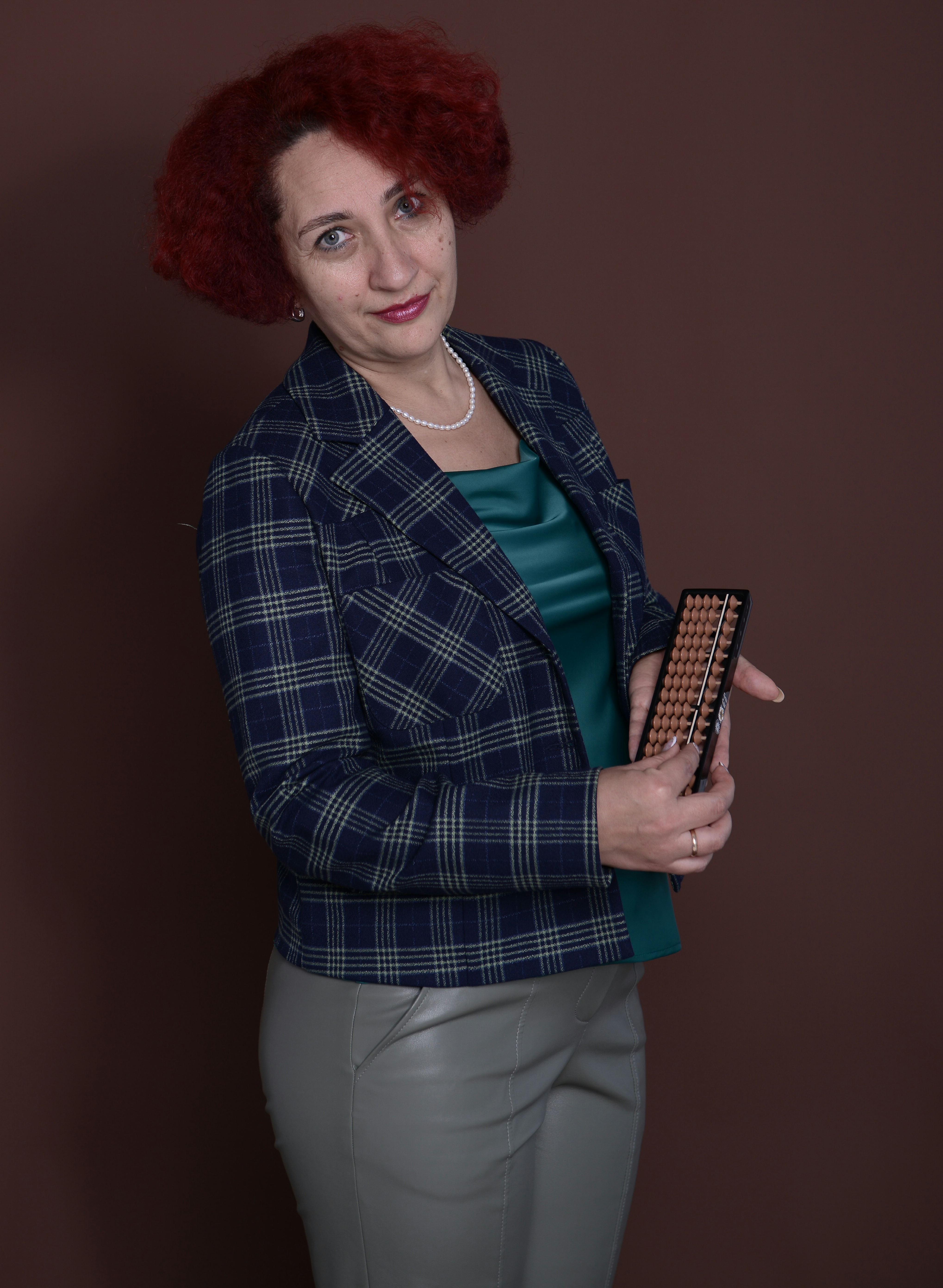 Ольга Буянина с абакусом